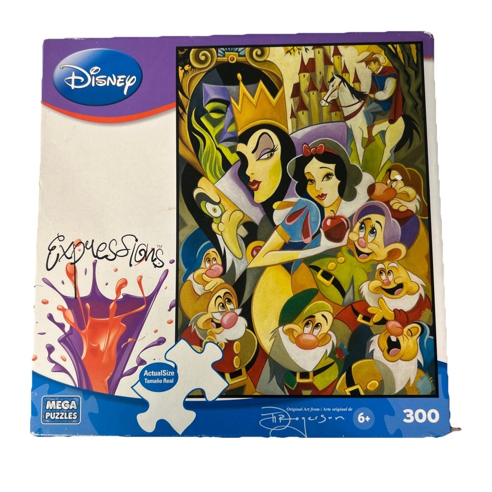 Mega Disney Expressions ~ SNOW WHITE by Tim Rogerson ~ 300 Piece Puzzle SEALED.